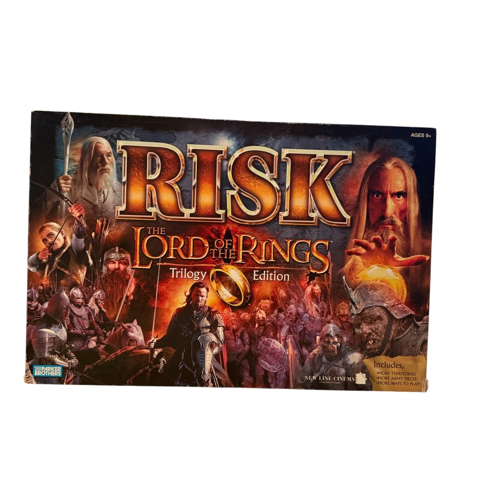 Parker Brothers Risk The Lord of the Rings Trilogy Edition Incomplete For Parts